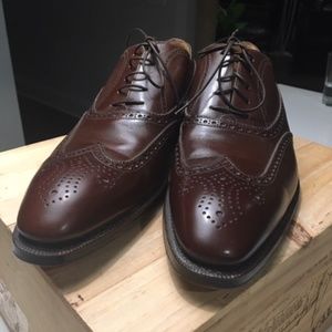 Gravati Men's Brown Wingtip Oxford Shoes Size 11M